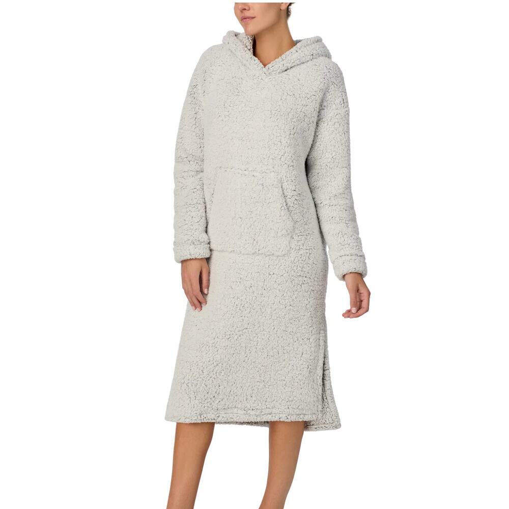 NWT Room Service Vanessa Sherpa Tunic In First Frost - Grey Frosted Size S/M